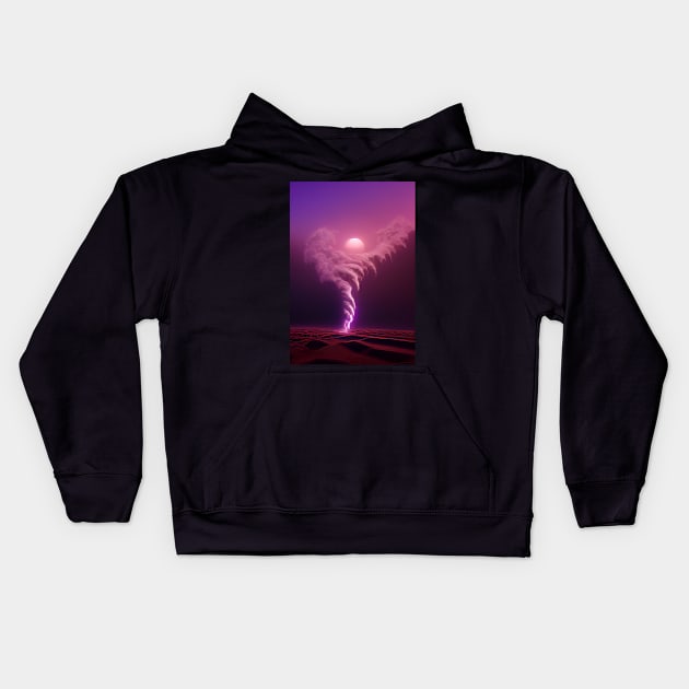 Neon Storm Kids Hoodie by Legendary T-Shirts